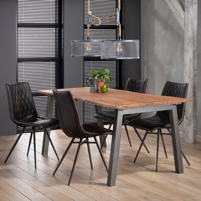 Spisebord, 90 x 180 cm. i massiv akacietræ.